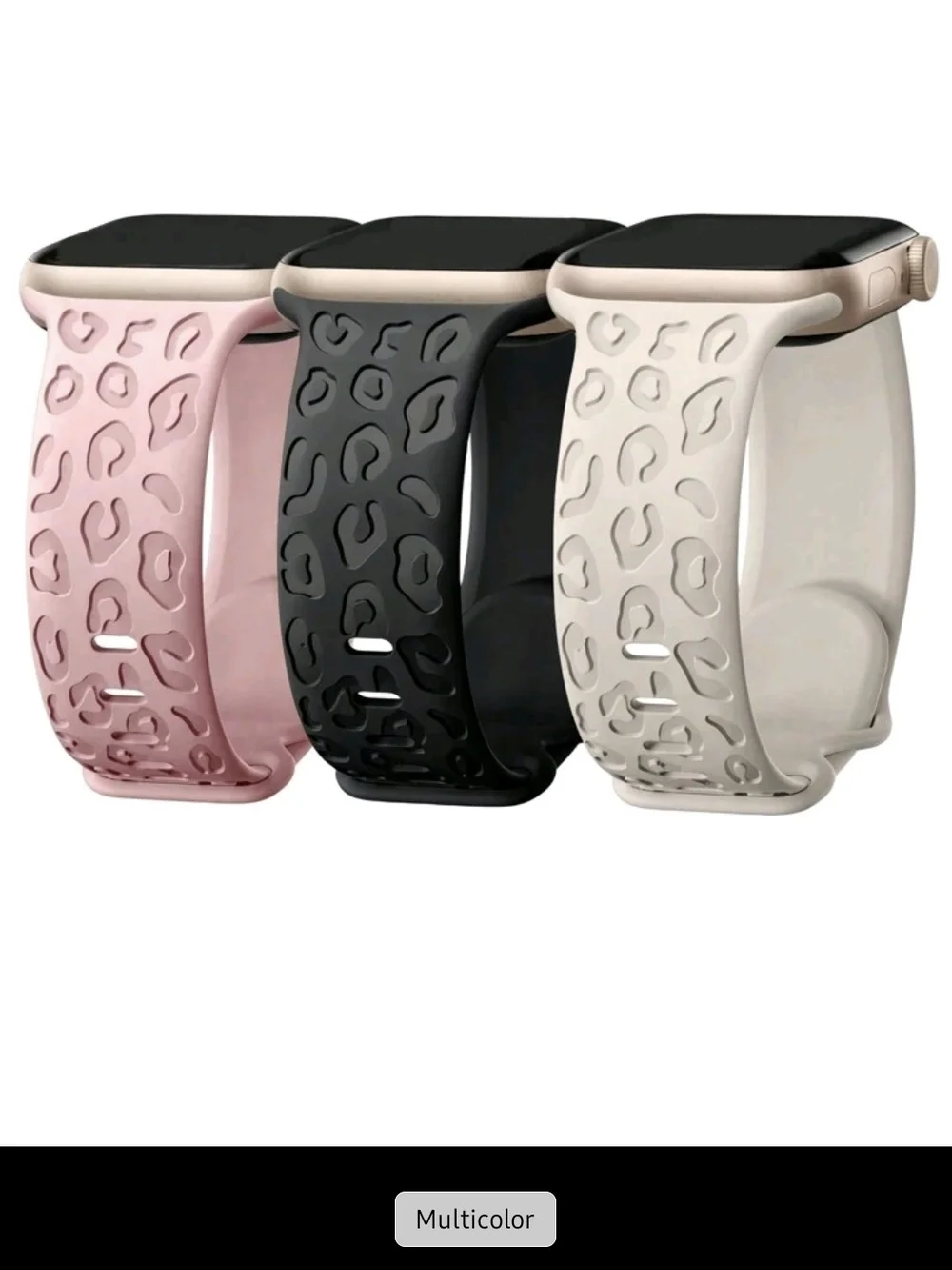 Apple Watch Silicone Band Cream